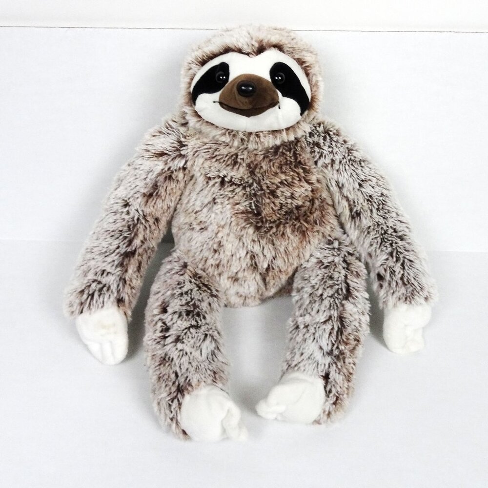 Kellytoy Plush Sloth Large 21” Long Soft Hair Stuffed Animal Cuddly Huggable Toy